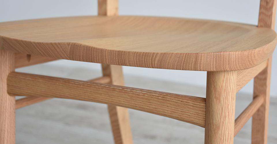 ダイニングチェア 「ソフィー」OBA21 オーク材 NP色【受注生産品