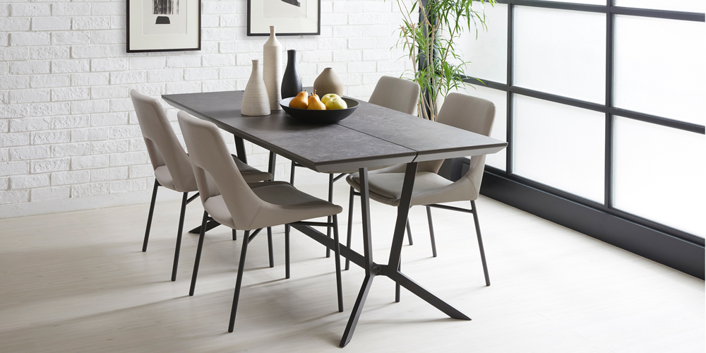 ダイニングテーブル「レイラ」セラミック天板 全2色 全2サイズ