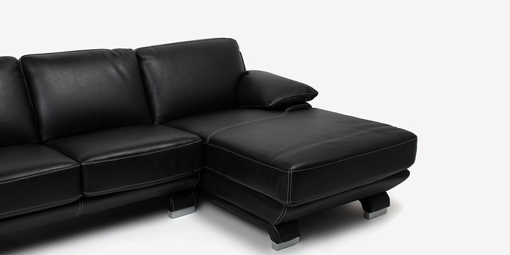 カウチソファ 向って右カウチ「L/S 01（エルエス01）」幅242cm 革