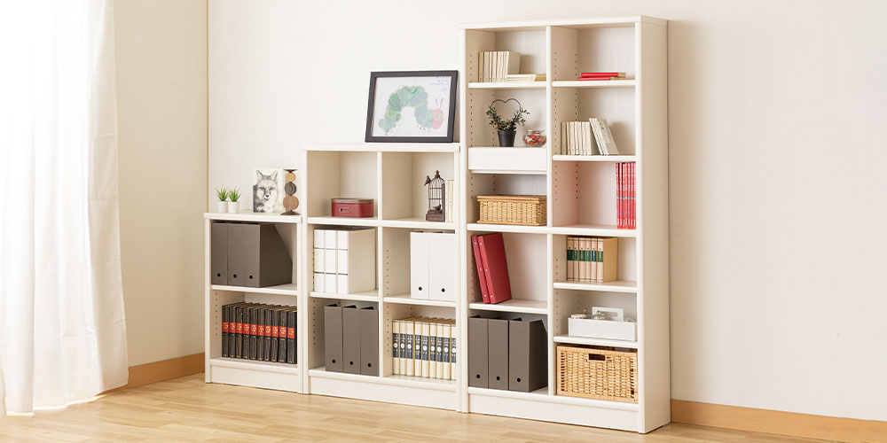小島工芸 書棚 「Nアコード 90H」幅90.3cm ハイタイプ 全4色 | 【公式
