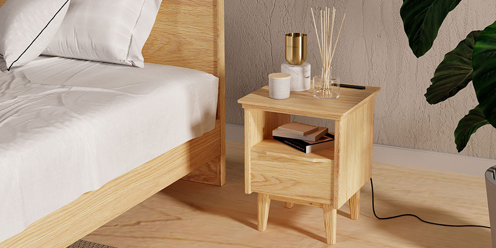 ナイトテーブル「トワレ」幅34cm オーク材NA色 | 【公式】大塚家具