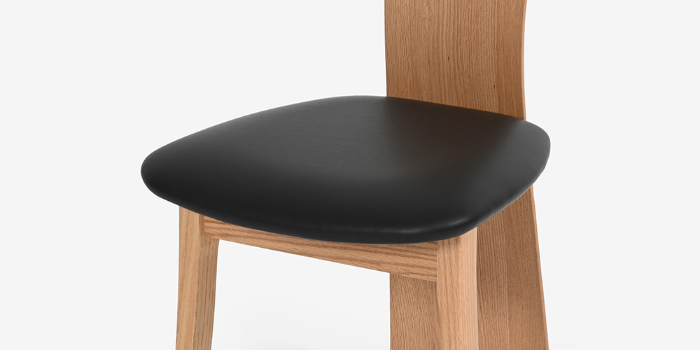 ダイニングチェア「フォルム2 OICL-201 WO」レッドオーク材WO色 合成