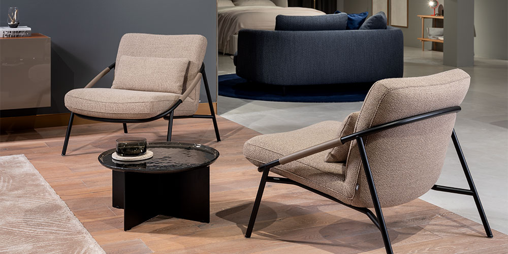 ROLF BENZ（ロルフベンツ）サイドテーブル「970-212」直径60cm ガラス