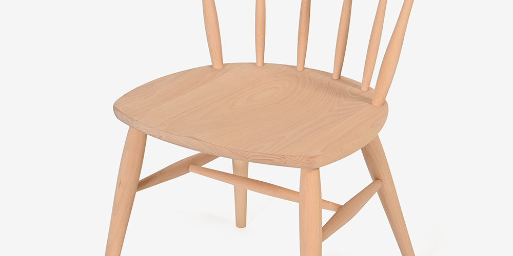 ダイニングチェア 「トリート SC6F」板座 ブナ材 NM色【受注生産品