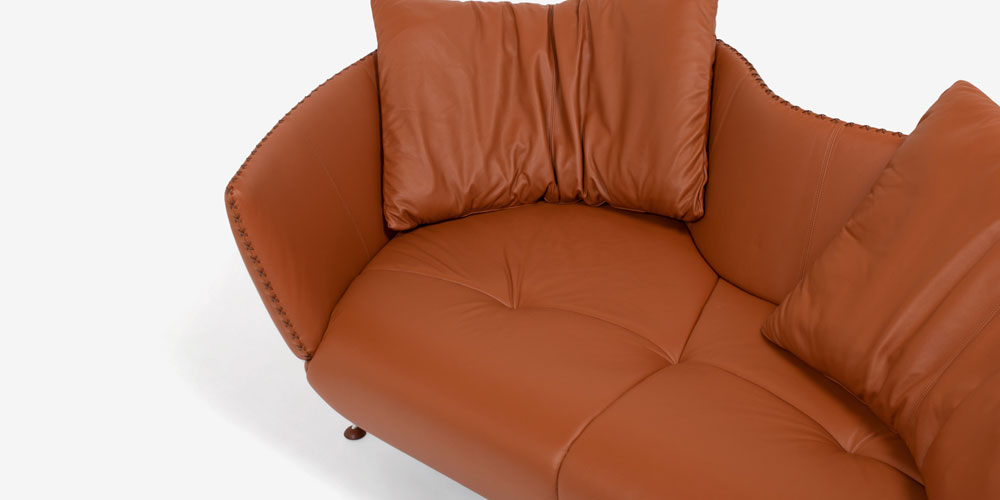 de Sede（デセデ）カウチソファ「DS-102/29」革レンガ色 | 【公式