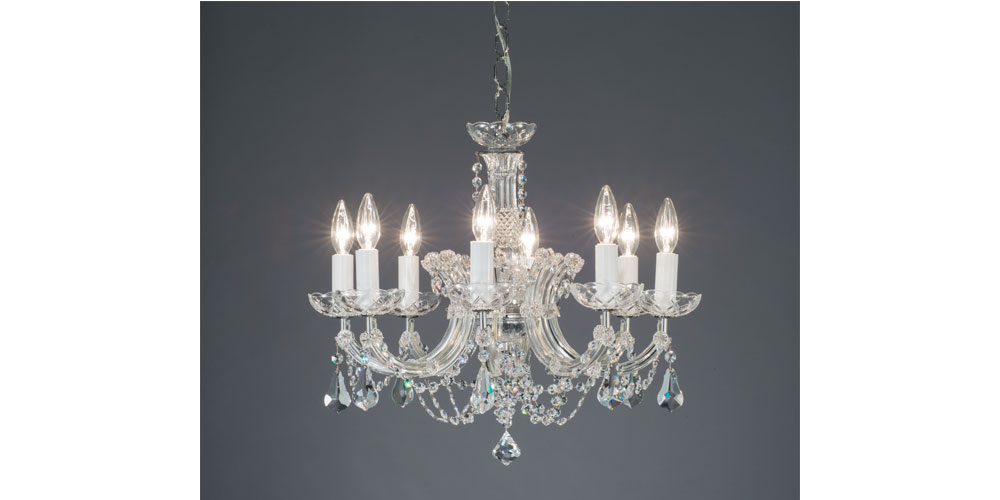 シャンデリア「ARL-2930SCH/8CR」約8畳用 ランプ別売【要施工取付