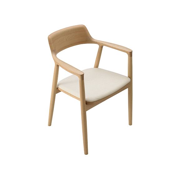 受注生産品】マルニ木工 HIROSHIMA ARM CHAIR Beech Gray M02