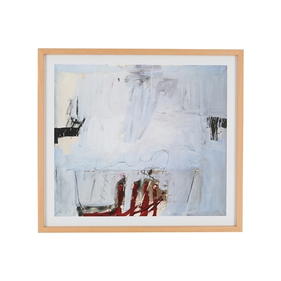 在庫限り】アントニ・タピエス 「Blau mit vier roten Staben,1966