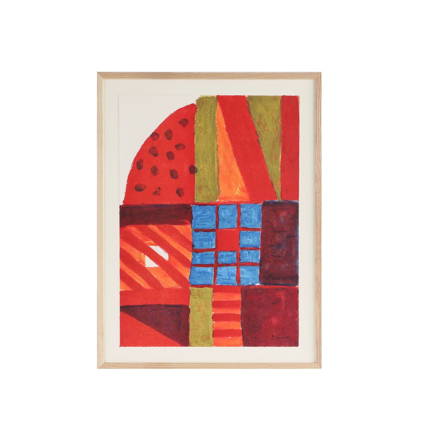 エディション】 柚木沙弥郎 「教会」 2nd Edition｜版画・シルク