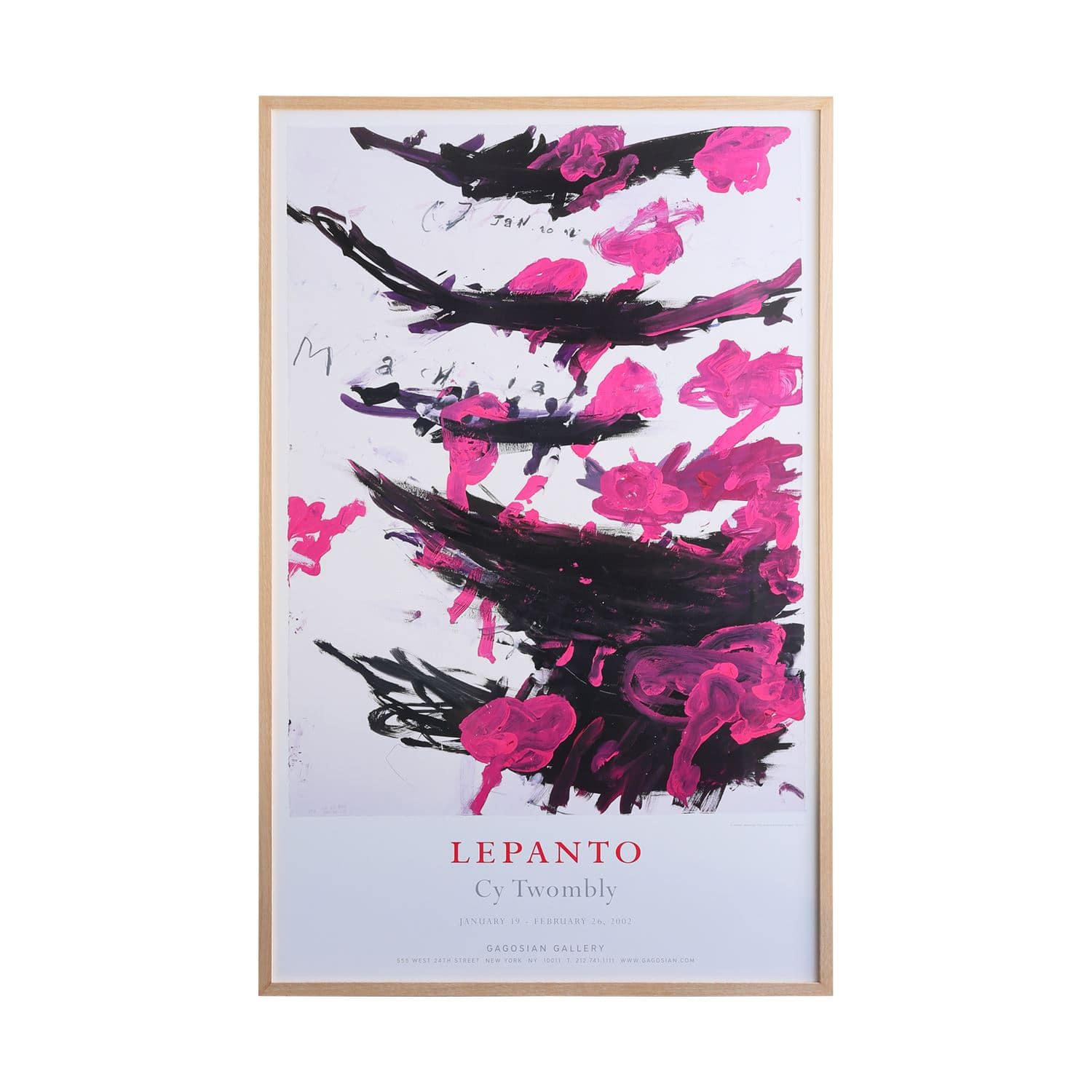 サイ・トゥオンブリー 「Gagoshian Gallery-LEPANTO-」｜ポスター