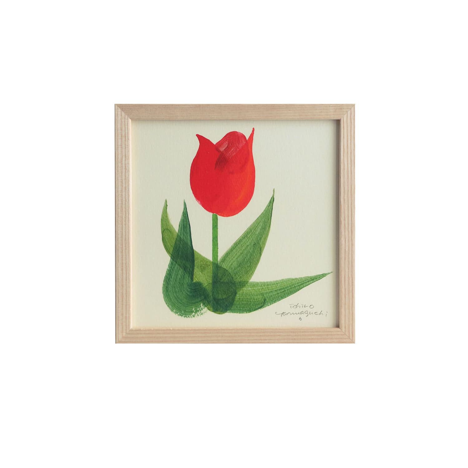 定番品】 山口一郎 「neoflower チューリップ 赤」｜ポスター｜IDEE