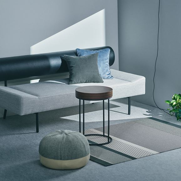 MINI PUUF Cover White×Black MIX｜1人掛け｜IDEE SHOP Online