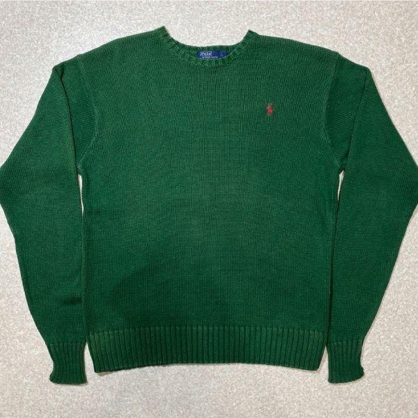 希少 90s Polo by Ralph Lauren 国際信号旗コットンニット 古着 90年代