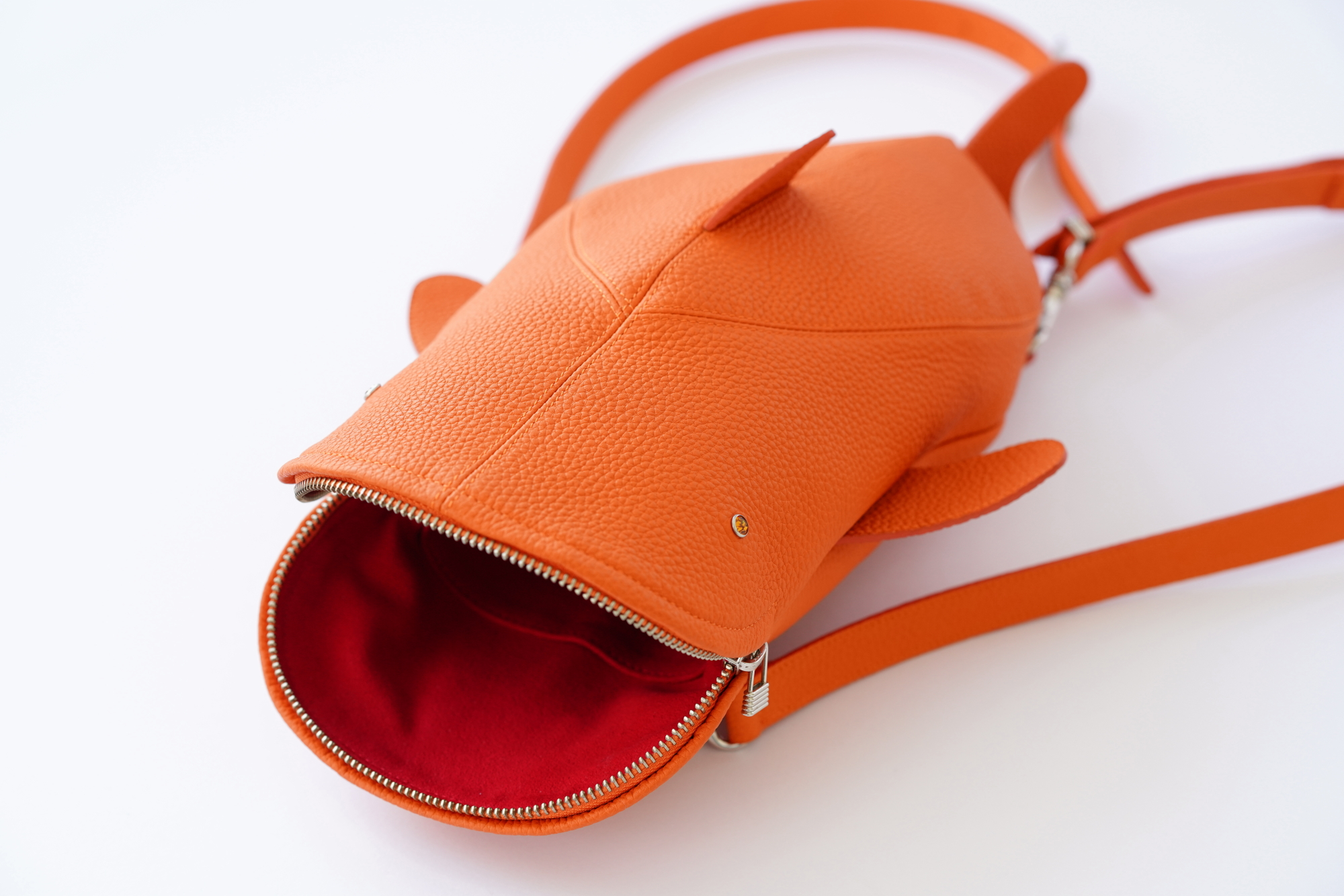 id.JDX リュックサック オレンジ | i.d.o デザイン レザーグッズ