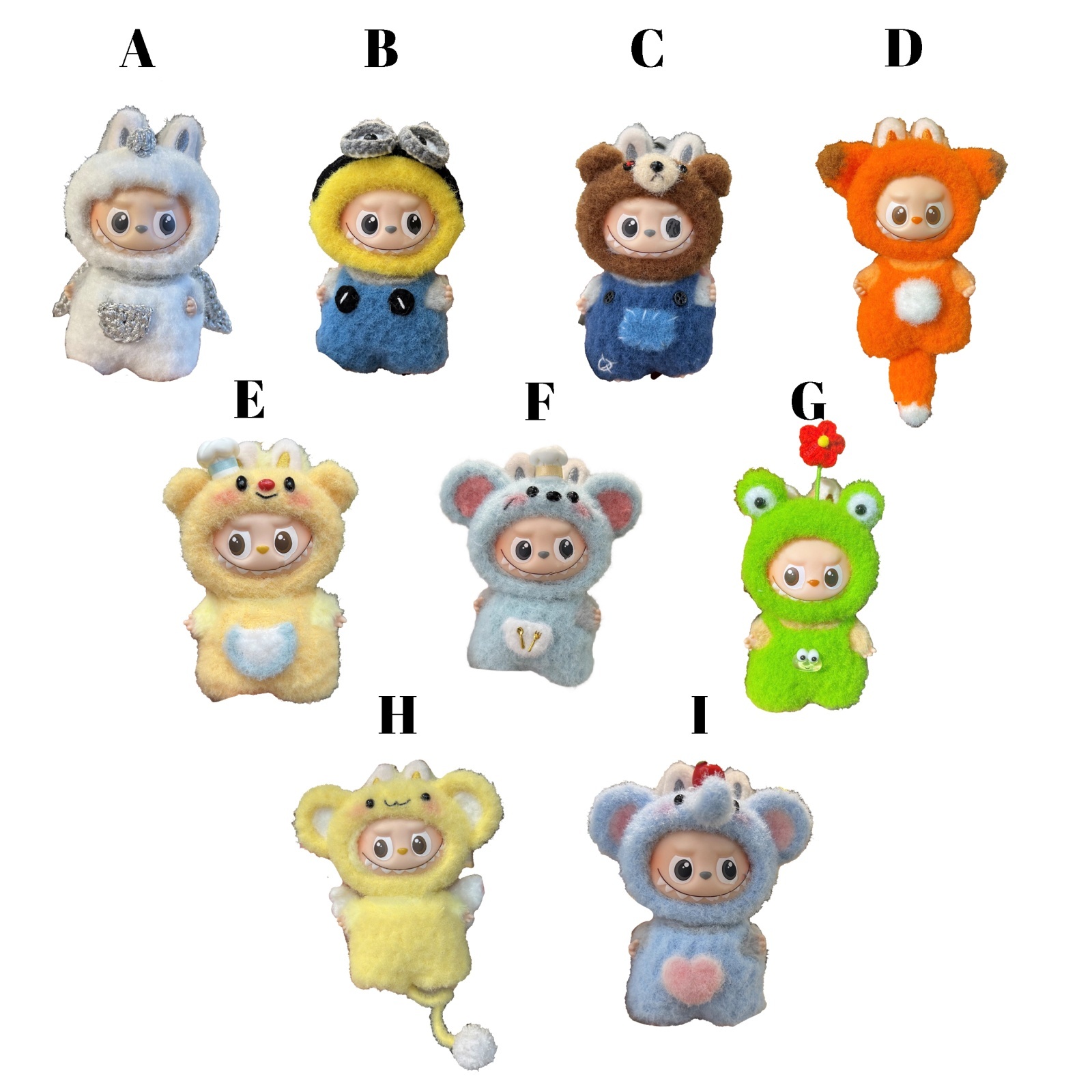 Mini Labubu/ 着ぐるみ 010 アルファベットラブブ PIN FOR LOVE - I