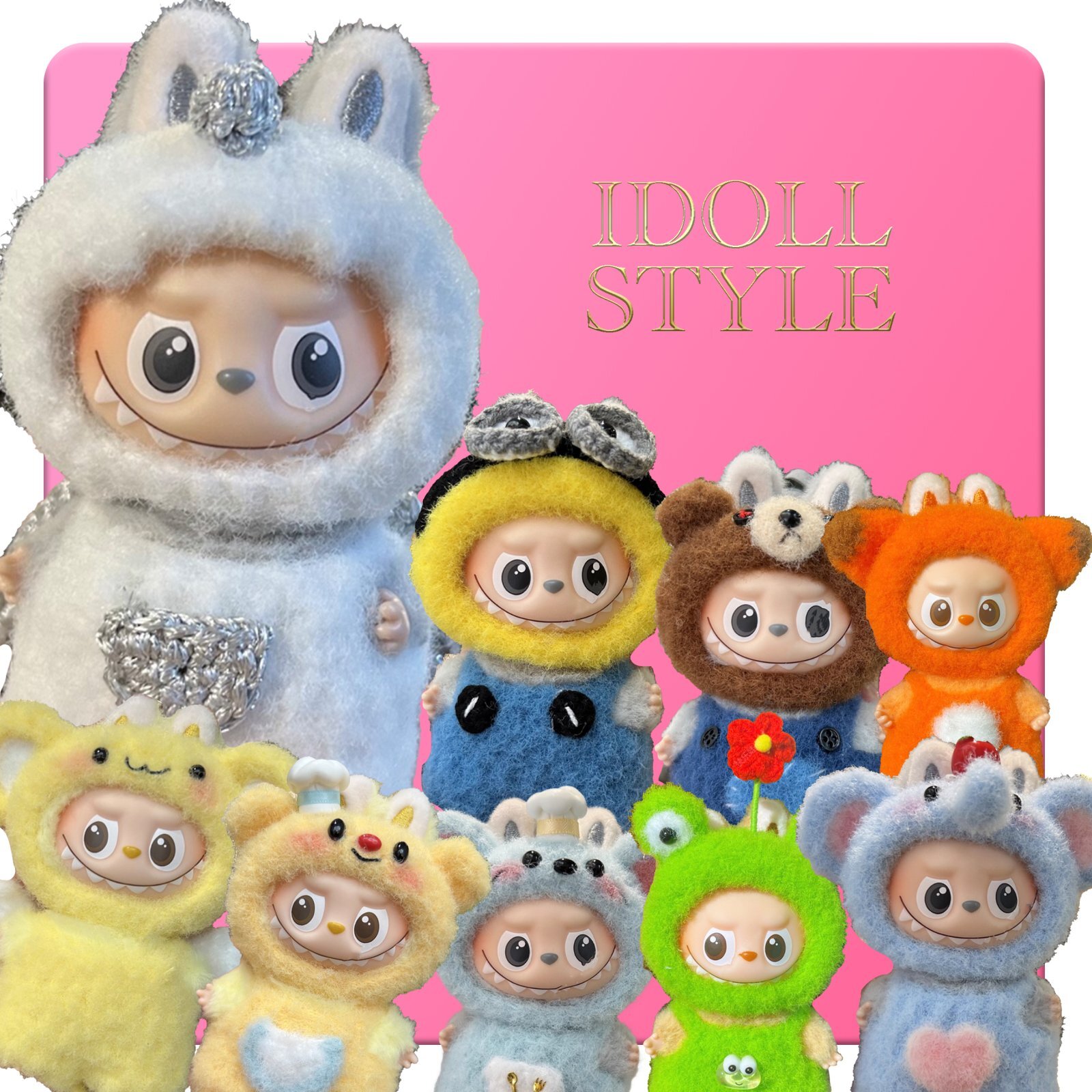 Mini Labubu/ 着ぐるみ 010 アルファベットラブブ PIN FOR LOVE - I