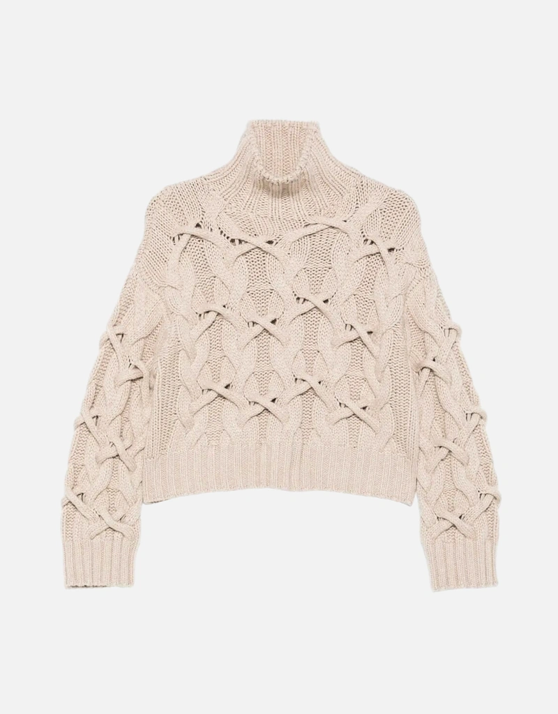 Brunello Cucinelli カシミヤ ケーブルニット セーター (すべての新品