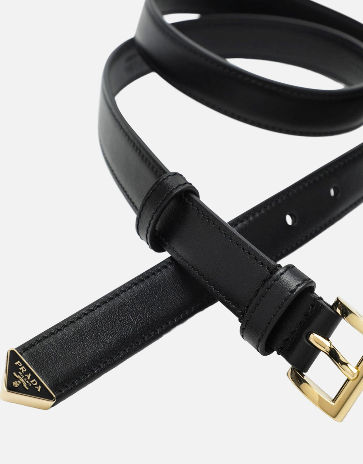 PRADA IPADロゴ レザーベルト Prada レザーベルト (ベルト) IFCHIC.COM