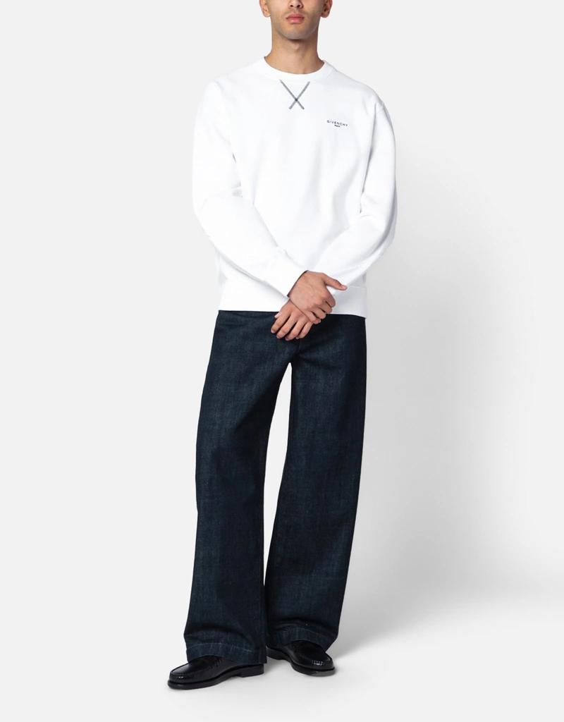 Givenchy メンズ Couture コットン スウェットシャツ 刺繍ロゴ