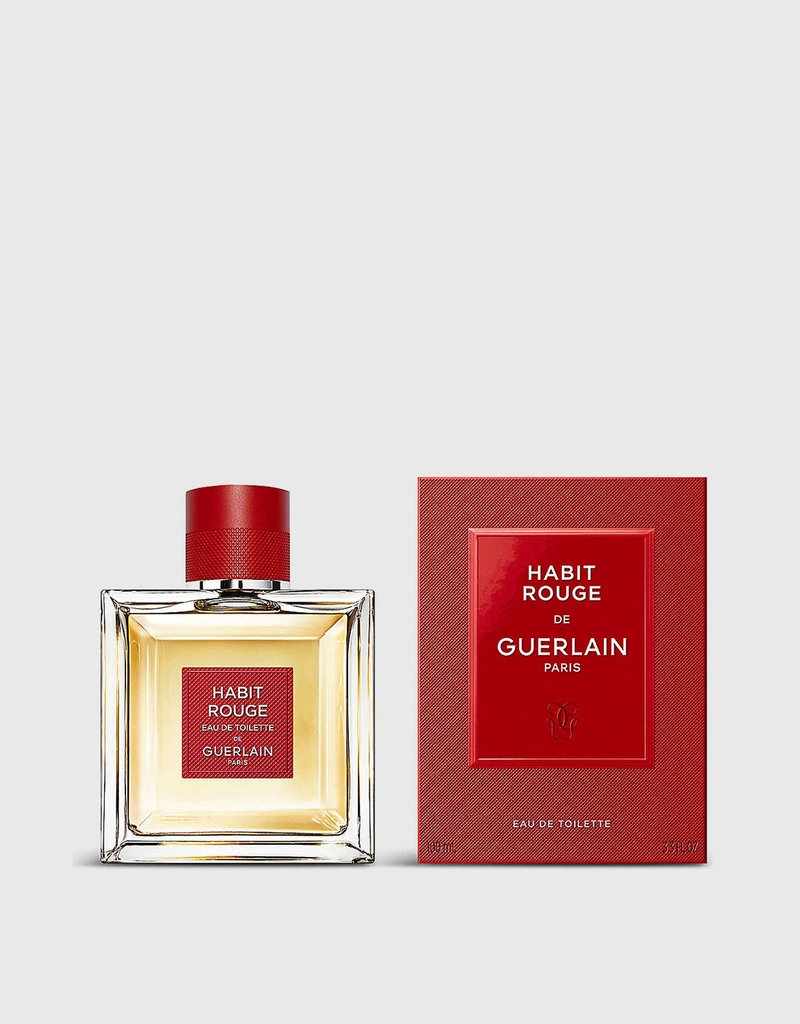 Guerlain Habit Rouge For Men Eau De Toilette 100ml (Fragrance