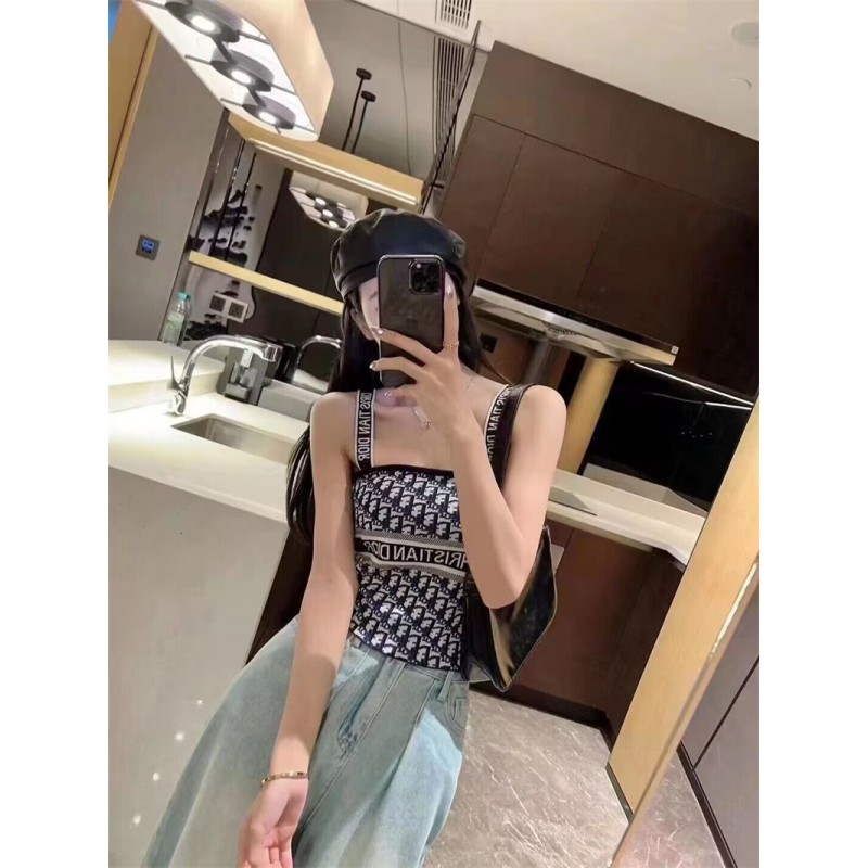 Dior レディース リブニット ディオール キャミソール 高品質