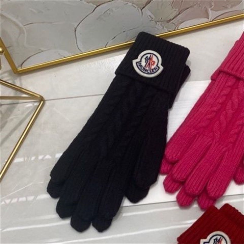 モンクレールブランドニット手袋 メンズ 冬 防寒 Monclerウールニット
