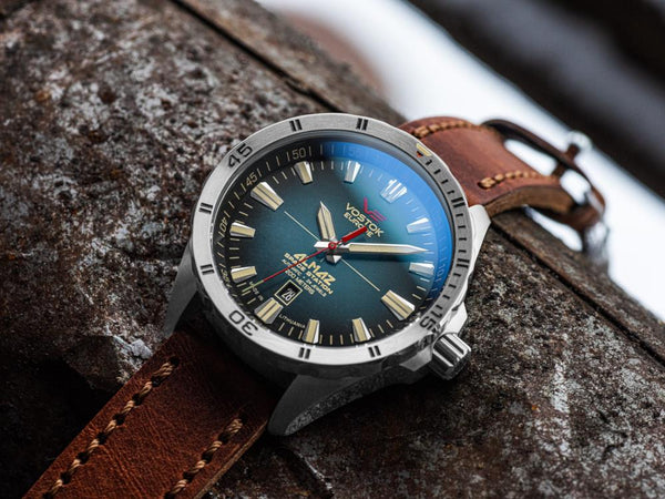 Vostok Europe Almaz Automatic Watch, Blue, 47 mm, Superluminova