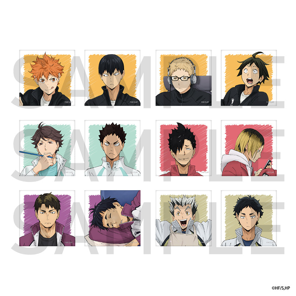 ハイキュー!! スクエア缶バッジセット（制作現場風） 牛島・五色 – IG