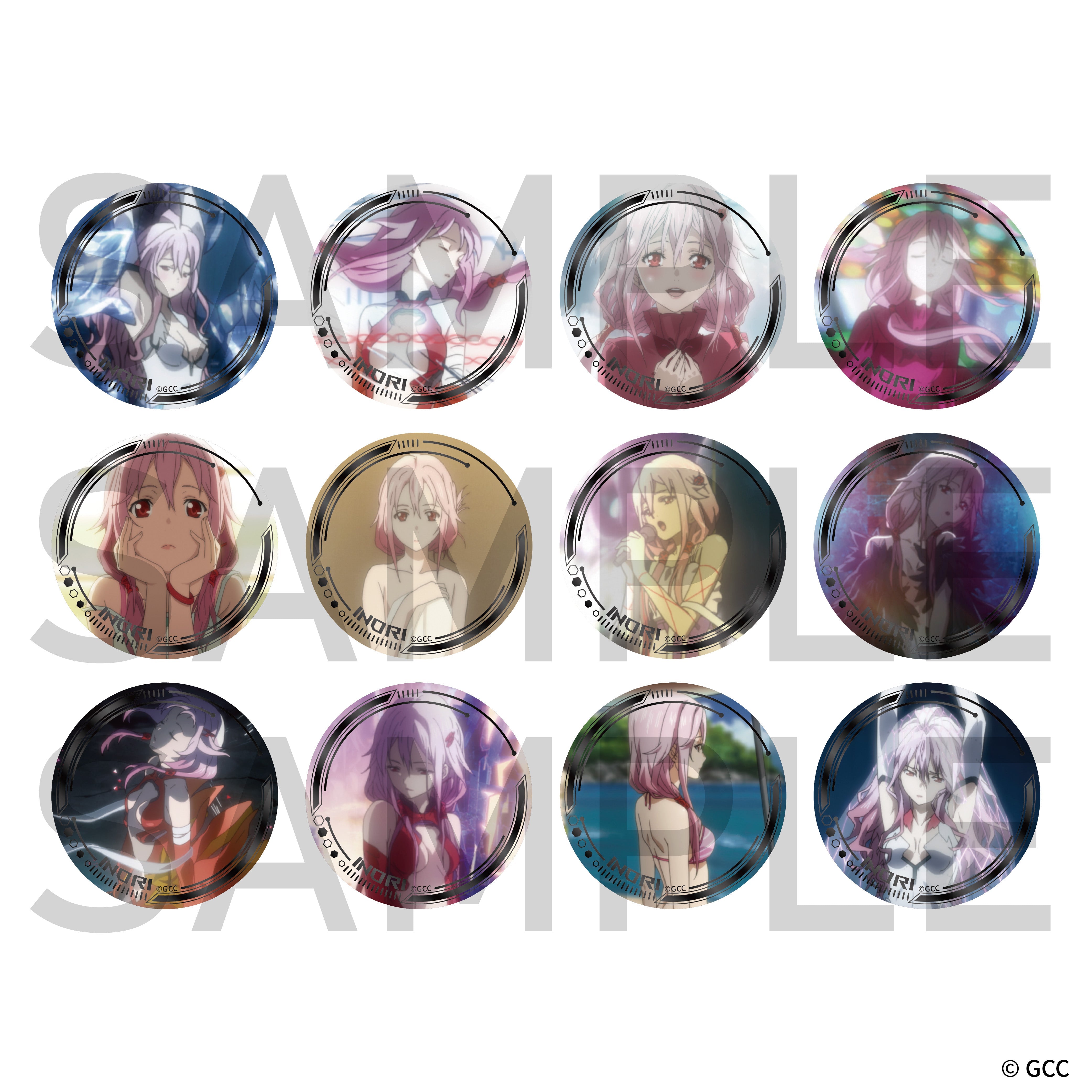 ギルティクラウン 場面写トレーディング缶バッジ 楪いのり第2弾（全12