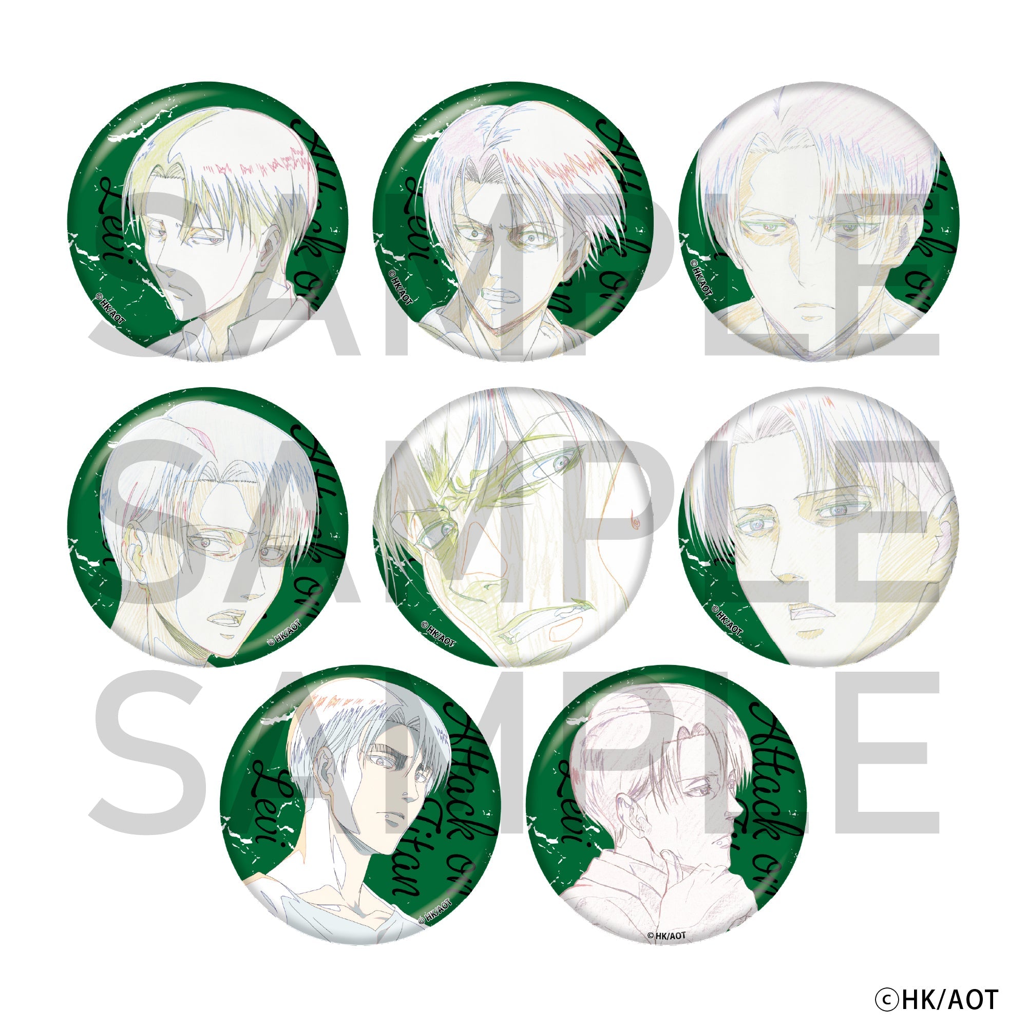 進撃の巨人 リヴァイ確定ランダム缶バッジ （全8種）BOX – IG Port