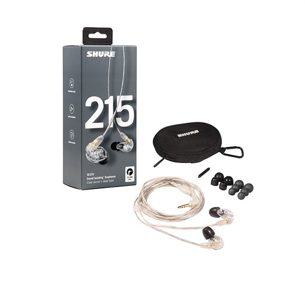 SHURE SE215-CL-A(クリア)(SE215CL-A)(国内正規品・2年間保証)(シュア