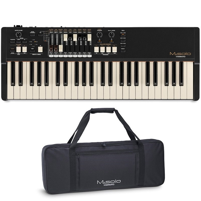 HAMMOND M-solo+専用ソフトケースセット (49鍵盤・ハモンドドローバー
