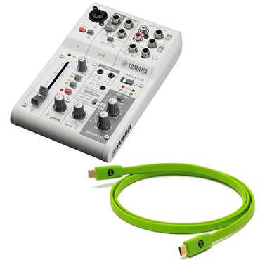 YAMAHA AG06MK2 W + OYAIDE製高品質USBケーブルセット (ヤマハ)(USB