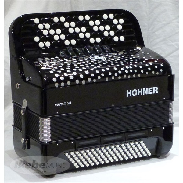 Hohner (アコーディオン専門店・出荷前検品発送)Nova III 96 BLK