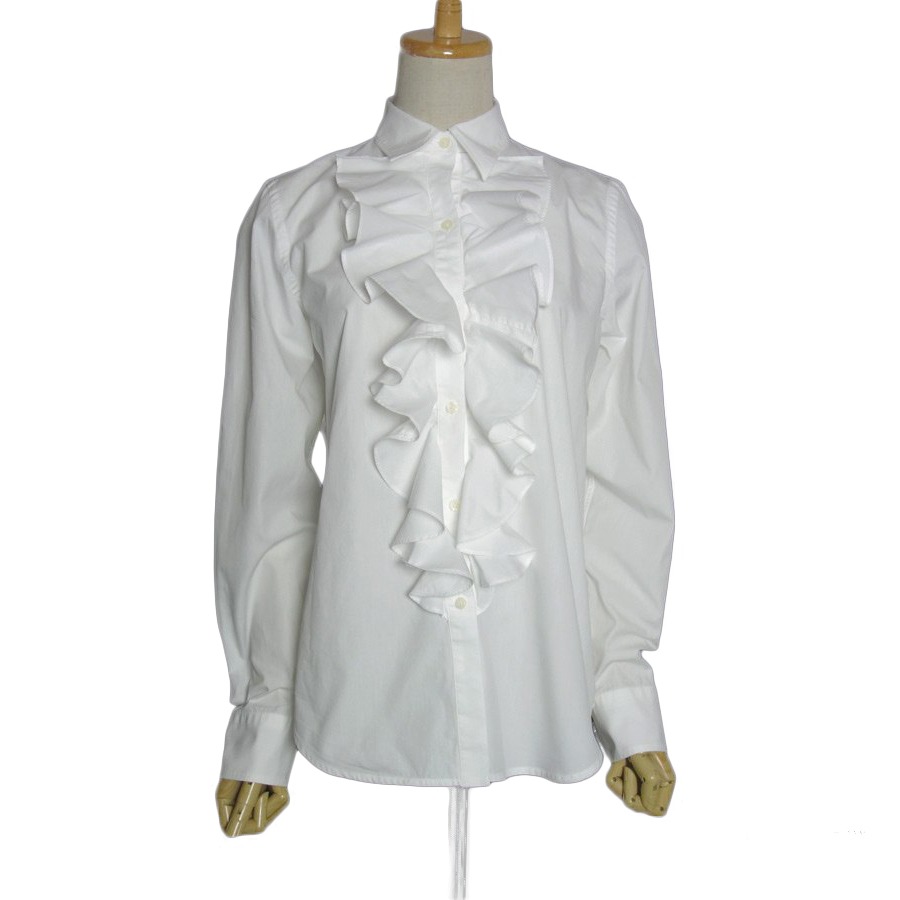 フリルシャツ 白 RALPH LAUREN ラルフローレン｜古着通販ショップ