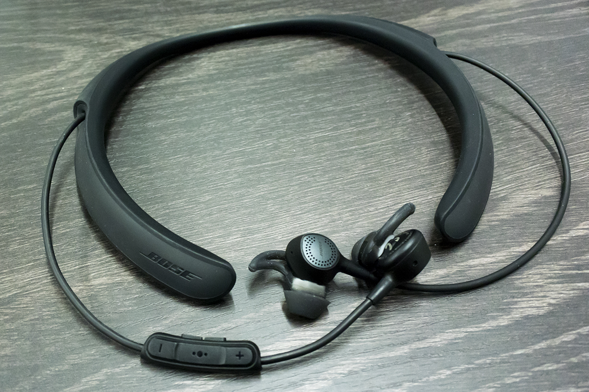 可変ノイズキャンセル機能搭載ネックバンド型Bluetoothイヤホン「BOSE