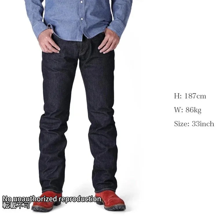 634S】21ozセルビッチデニム ストレート／インディゴ – IRON HEART