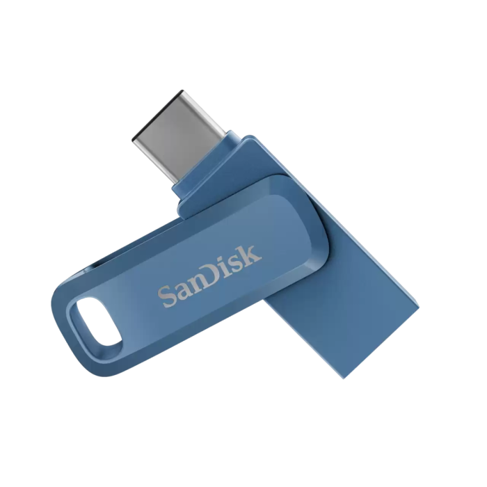 SanDisk Dual Drive USB Type-C Drive 256GB - Navy Blue