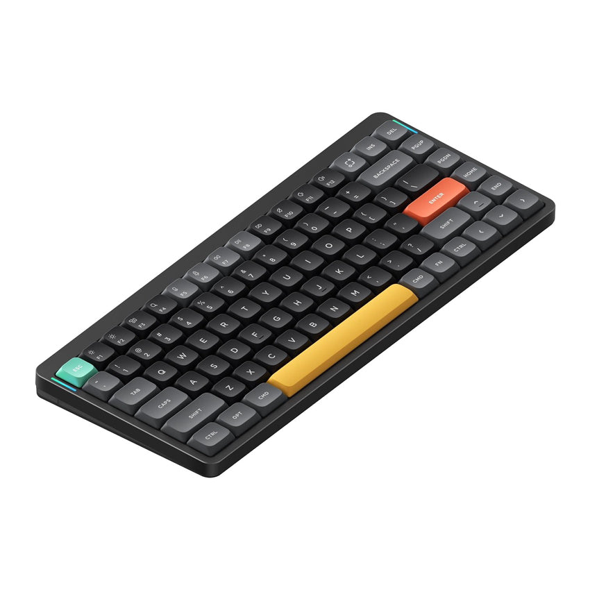 คีย์บอร์ดสาย Nuphy Air 75 V2 Basalt Black - Wisteria Switch