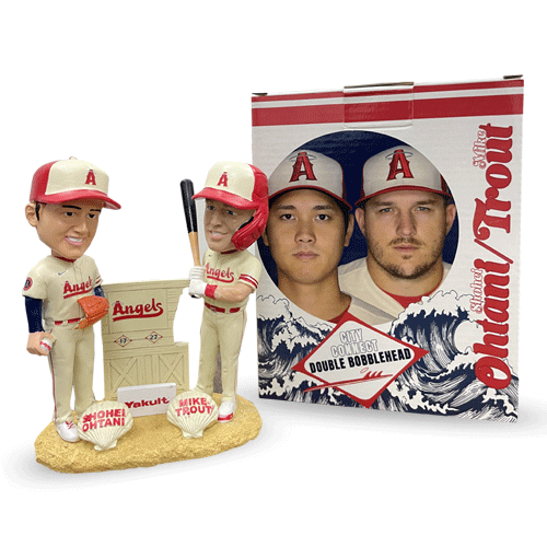 Angeles大谷翔平&マイクトラウト ダブルボブルヘッド 球場限定 7月1日