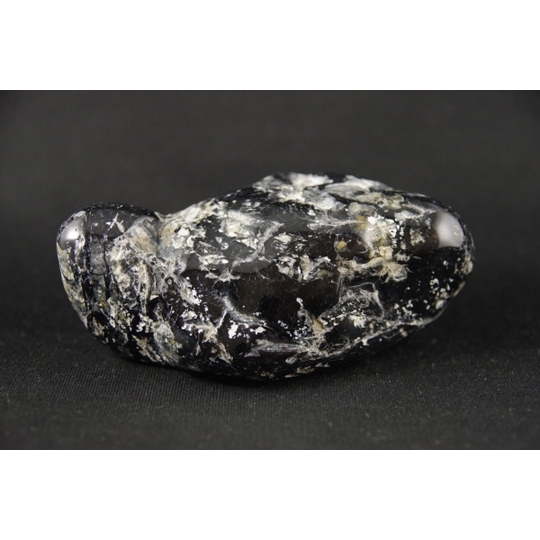 黒瑪瑙原石 磨き石 389g 天然石販売 名取貴石 天然石・国産原石の