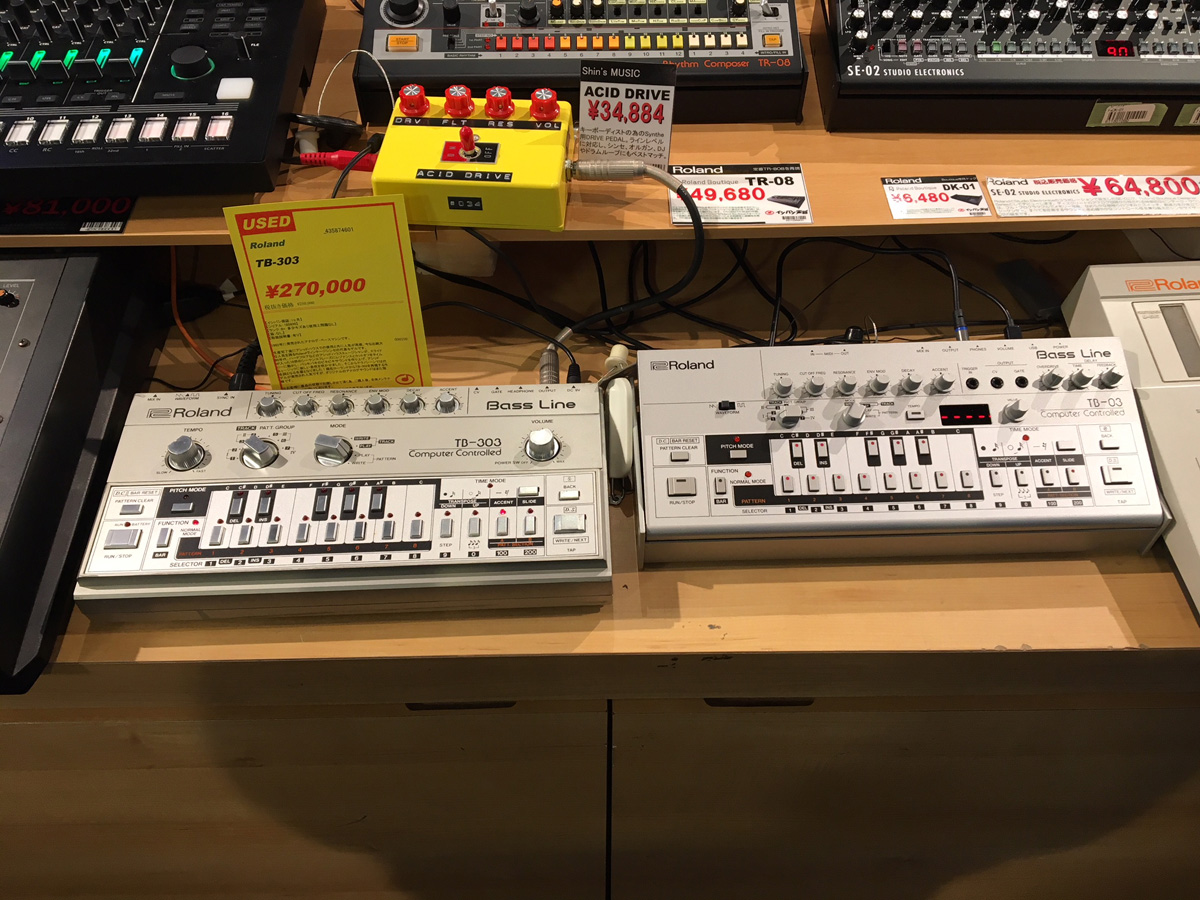 Roland TB-303 × TB-03聴きくらべコーナー | イシバシ楽器スタッフブログ