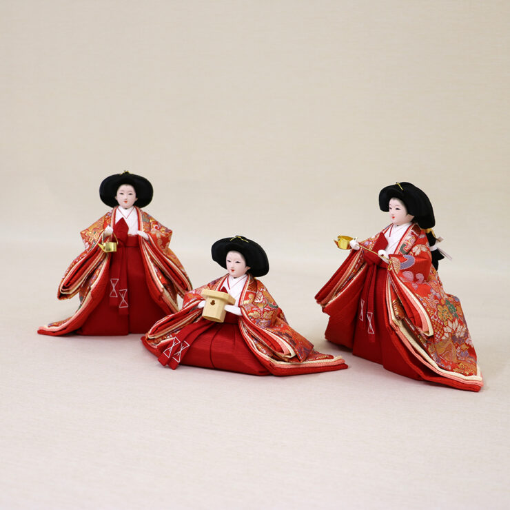 sold out＞【ひな人形 収納三段五人飾り】吉徳大光 『江都みやび 春窓