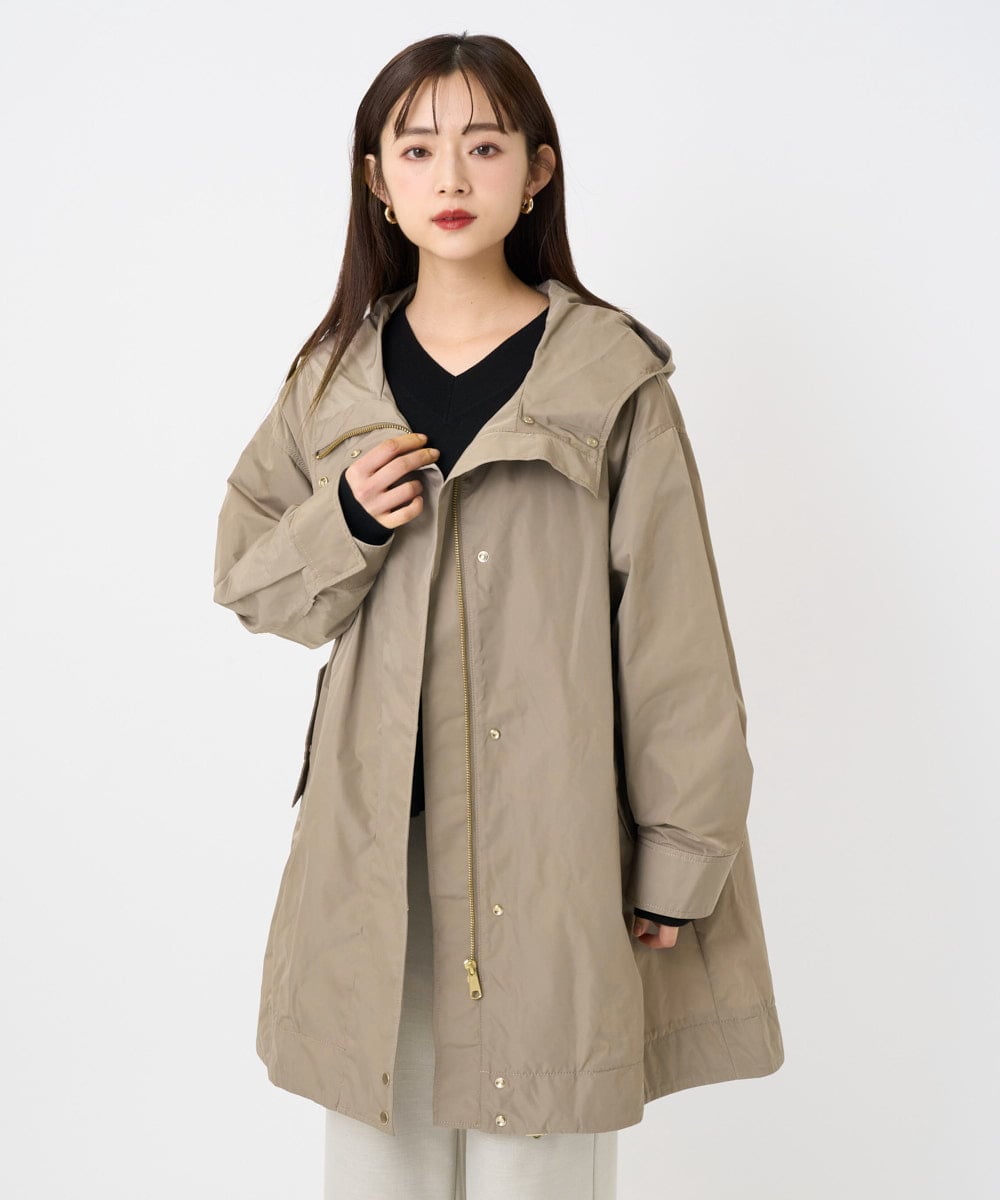 小さいサイズ]キルトライナー付きフードコート(モッズコート) | MICHEL