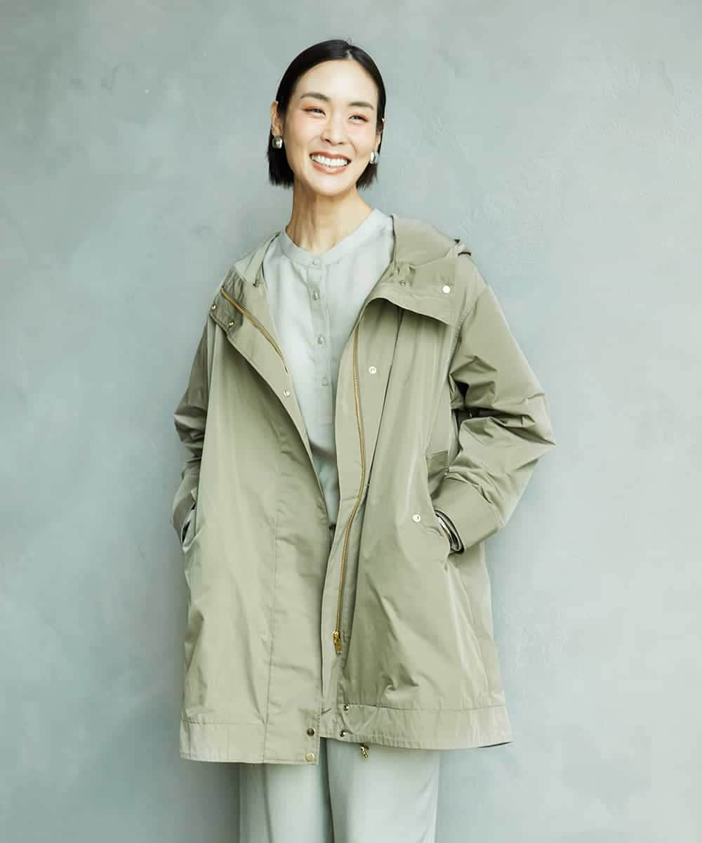 小さいサイズ]キルトライナー付きフードコート(モッズコート) | MICHEL