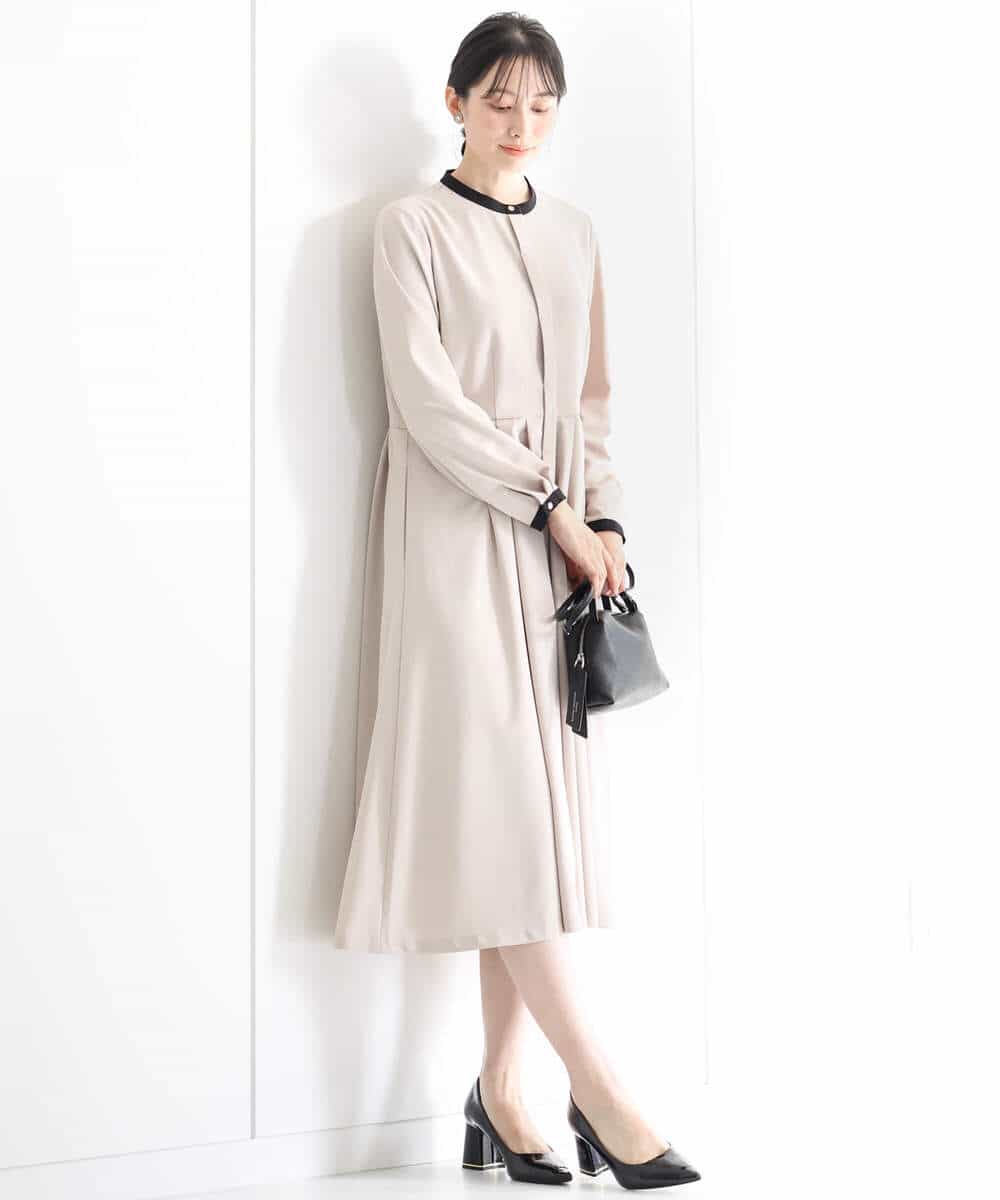 配色デザインワンピース/洗える(ワンピース) | MK MICHEL KLEIN(MK