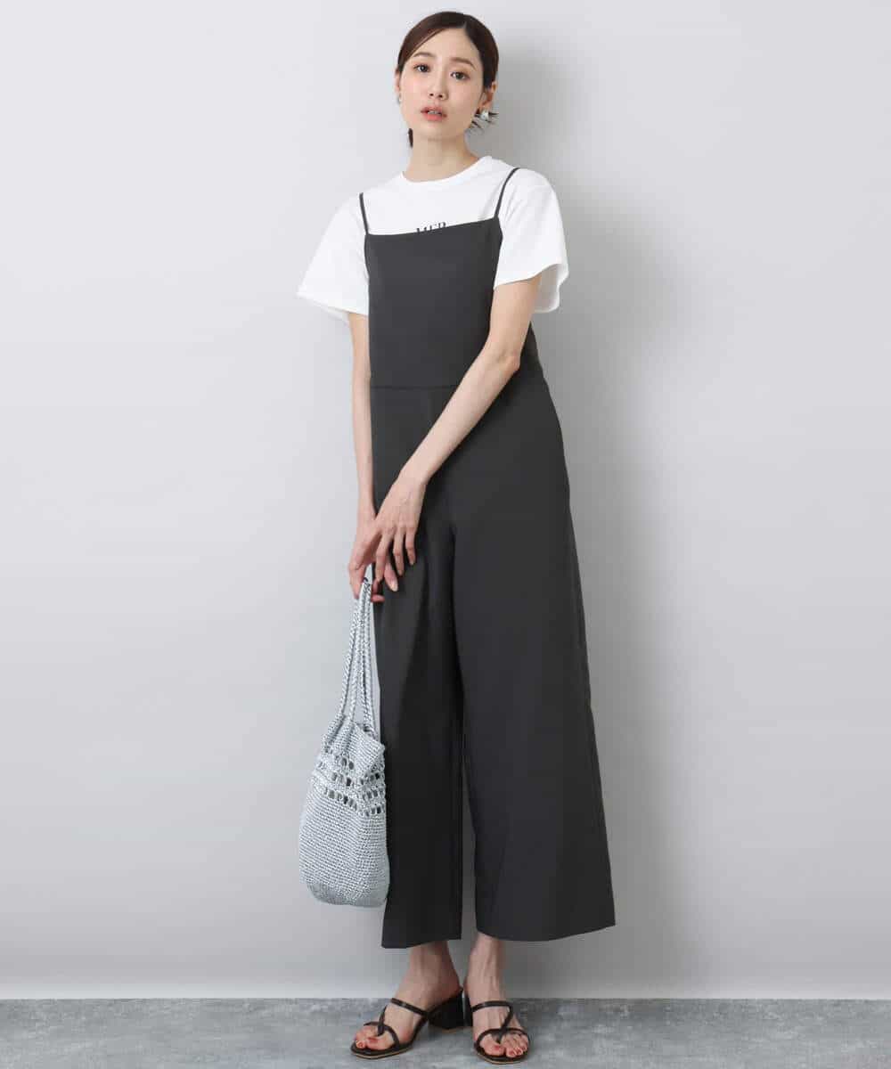 リネンライクコンビネゾン/洗える(サロペット・オールインワン) | MK