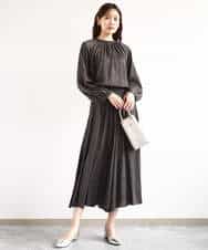 サテンガウチョパンツ/接触冷感/洗える(ガウチョ・ワイドパンツ) | MK