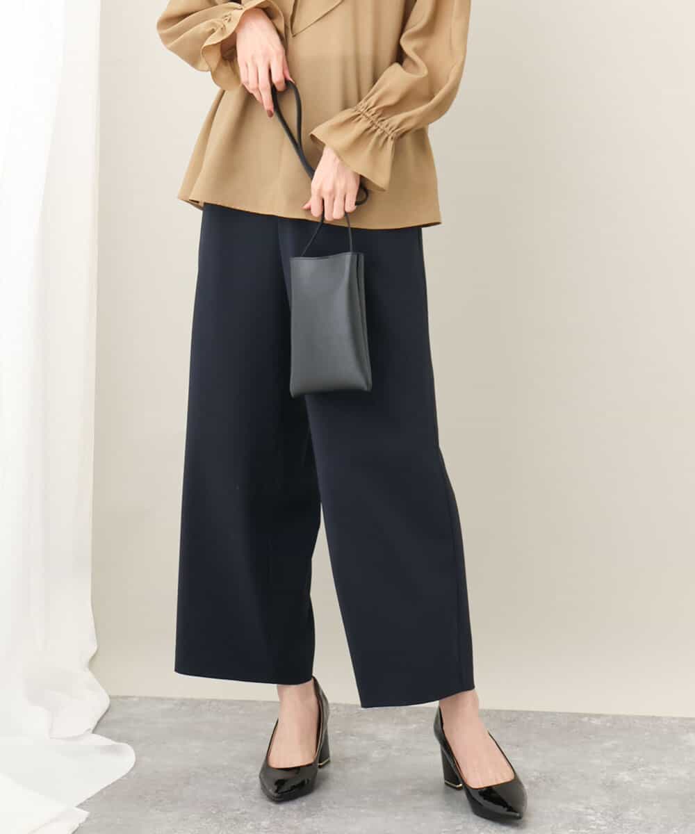 ツイルセミワイドパンツ/洗える(ガウチョ・ワイドパンツ) | MK MICHEL