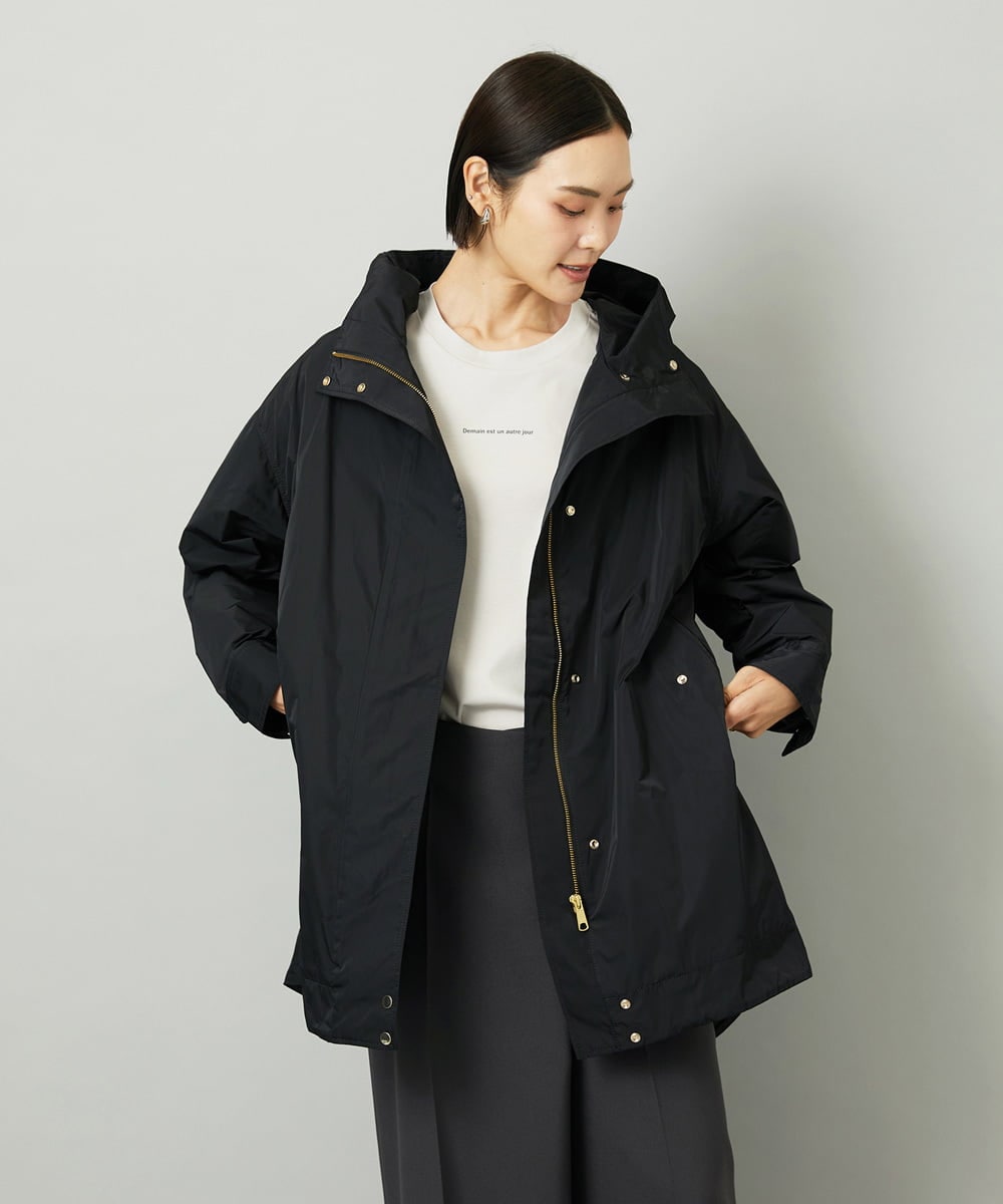 美品 theory luxe モッズコート キルティングライナー フード 38 美品